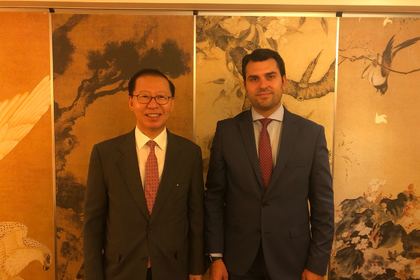 Заместник-министър Георгиев  проведе разговор  със съветникa по външна политика на министър-председателя на Република Корея